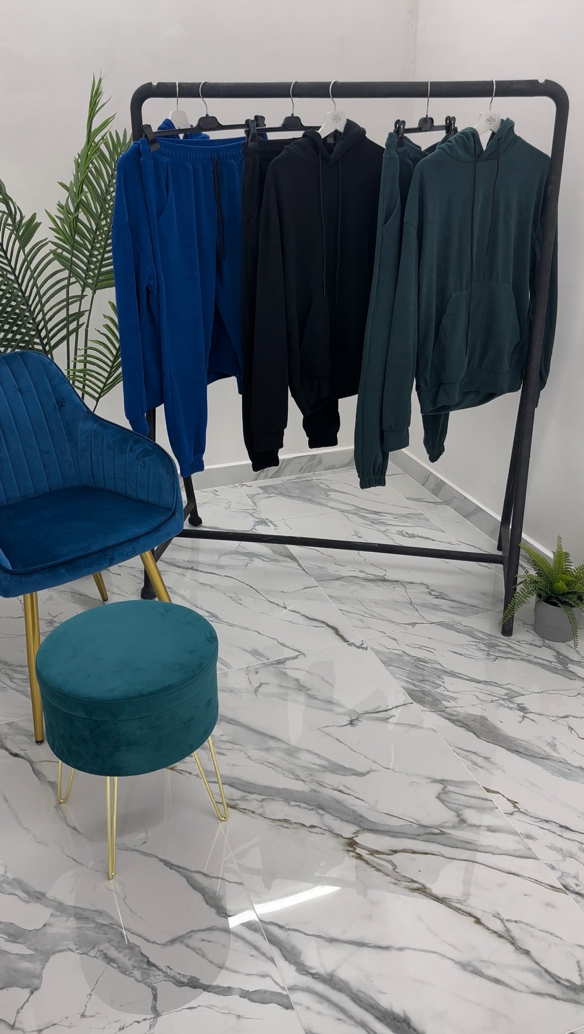 TUTA IN PILE - col. BLU ROYALE