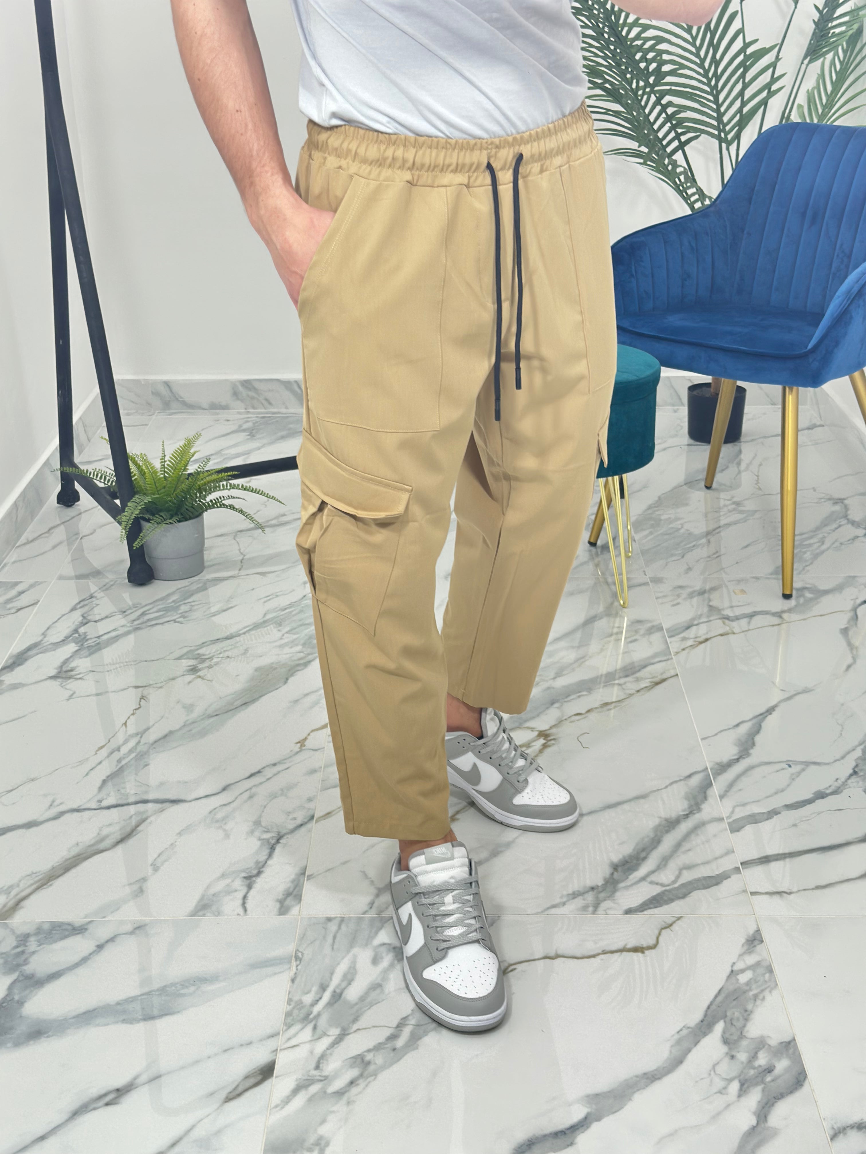 PANTALONI CARGO GL710 col.CAMMELO