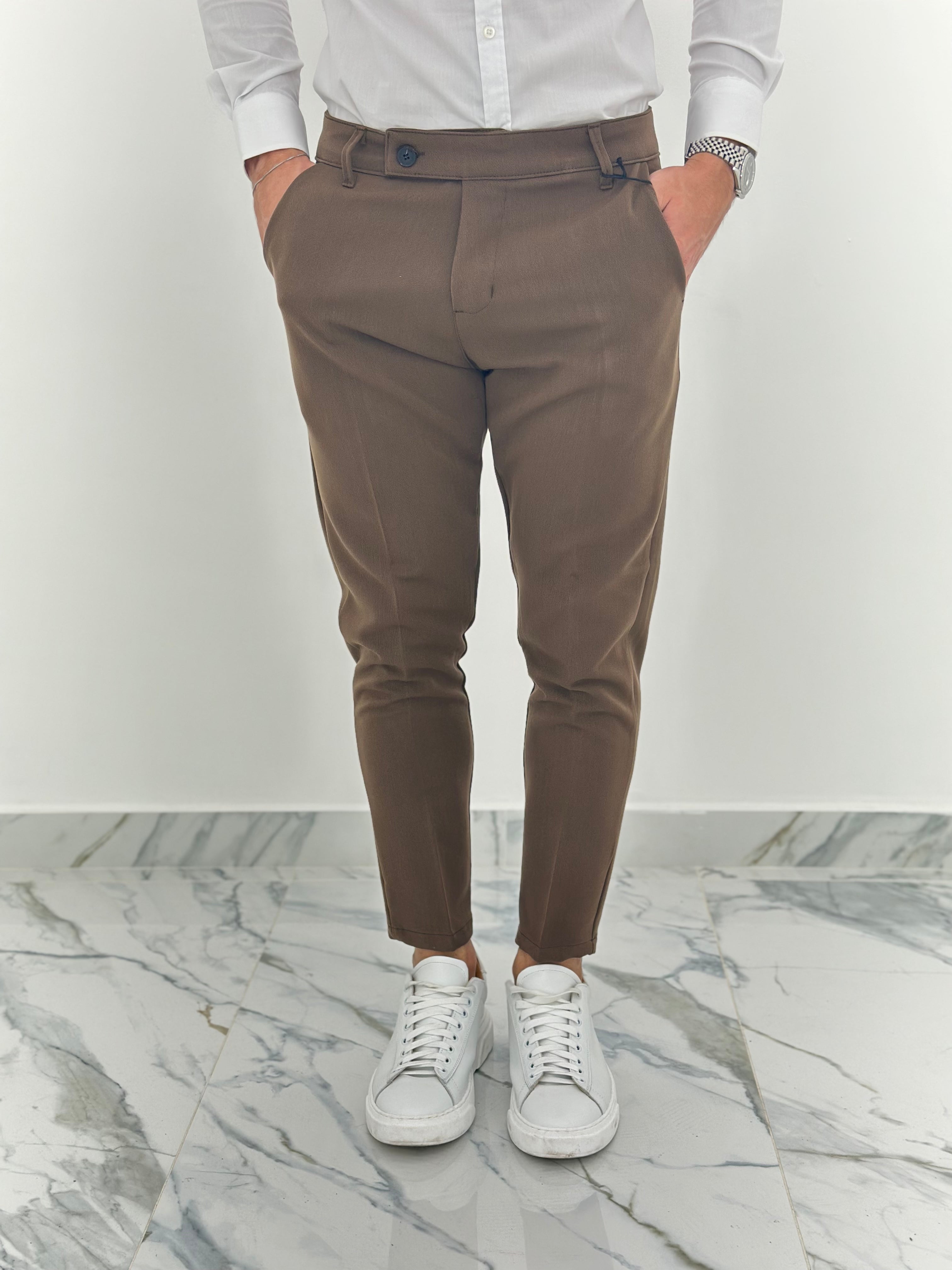PANTALONE CAPRI PU2141 COL.MARRONE