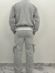 COMPLETO CARGO OVER FELPATO COL. GRIGIO