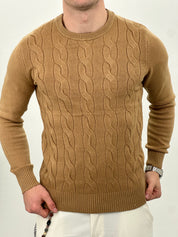 MAGLIONCINO INTRECCIATO COL.CAMMELLO