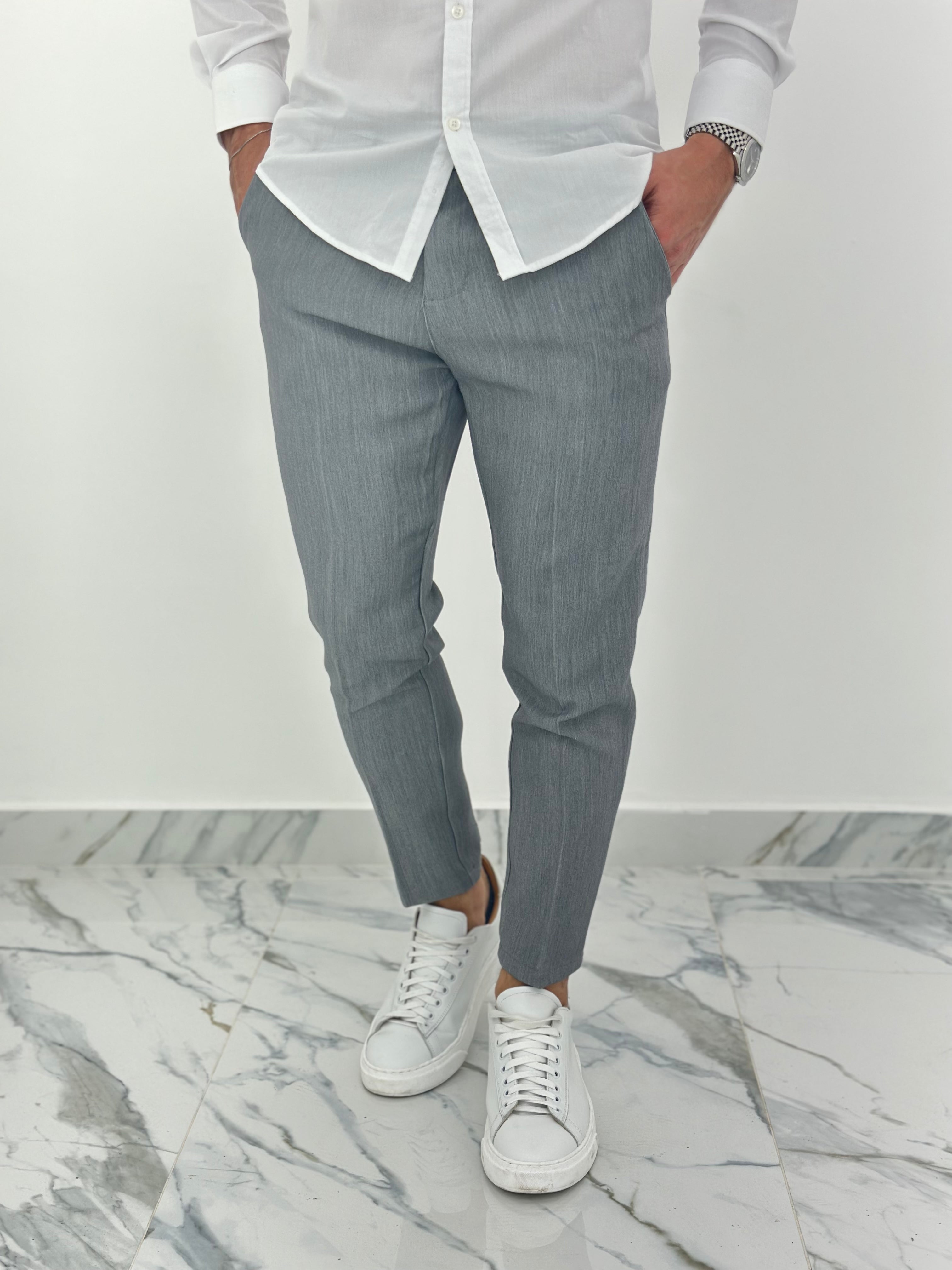 PANTALONE CAPRI PU2141 COL.GRIGIO