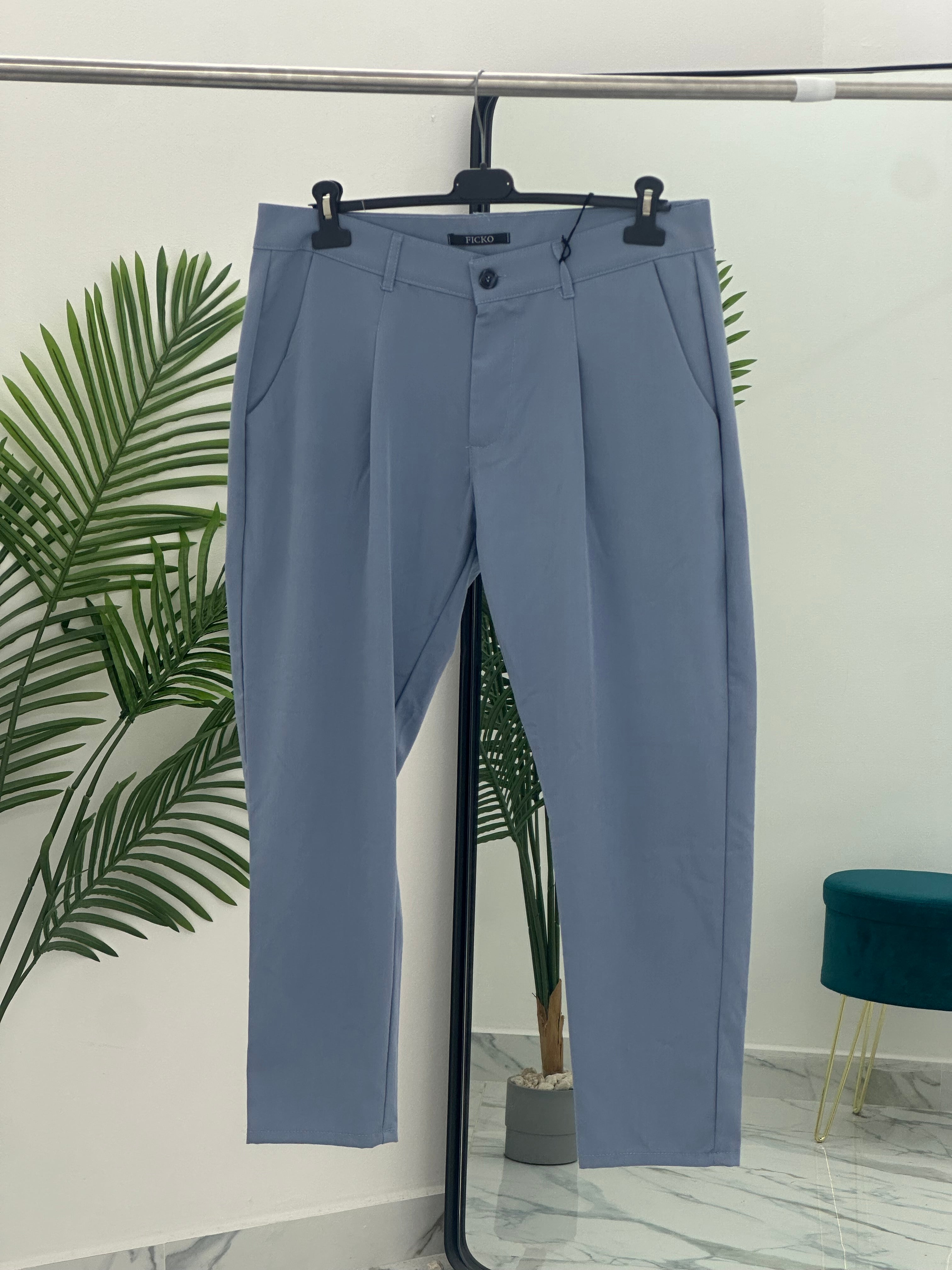 PANTALONE MILANO col.CELESTE