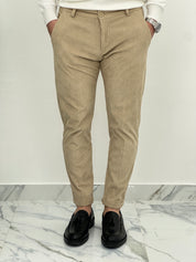 PANTALONE CUBA VELLUTO COL.BEIGE
