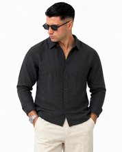 CAMICIA IN 100% LINO