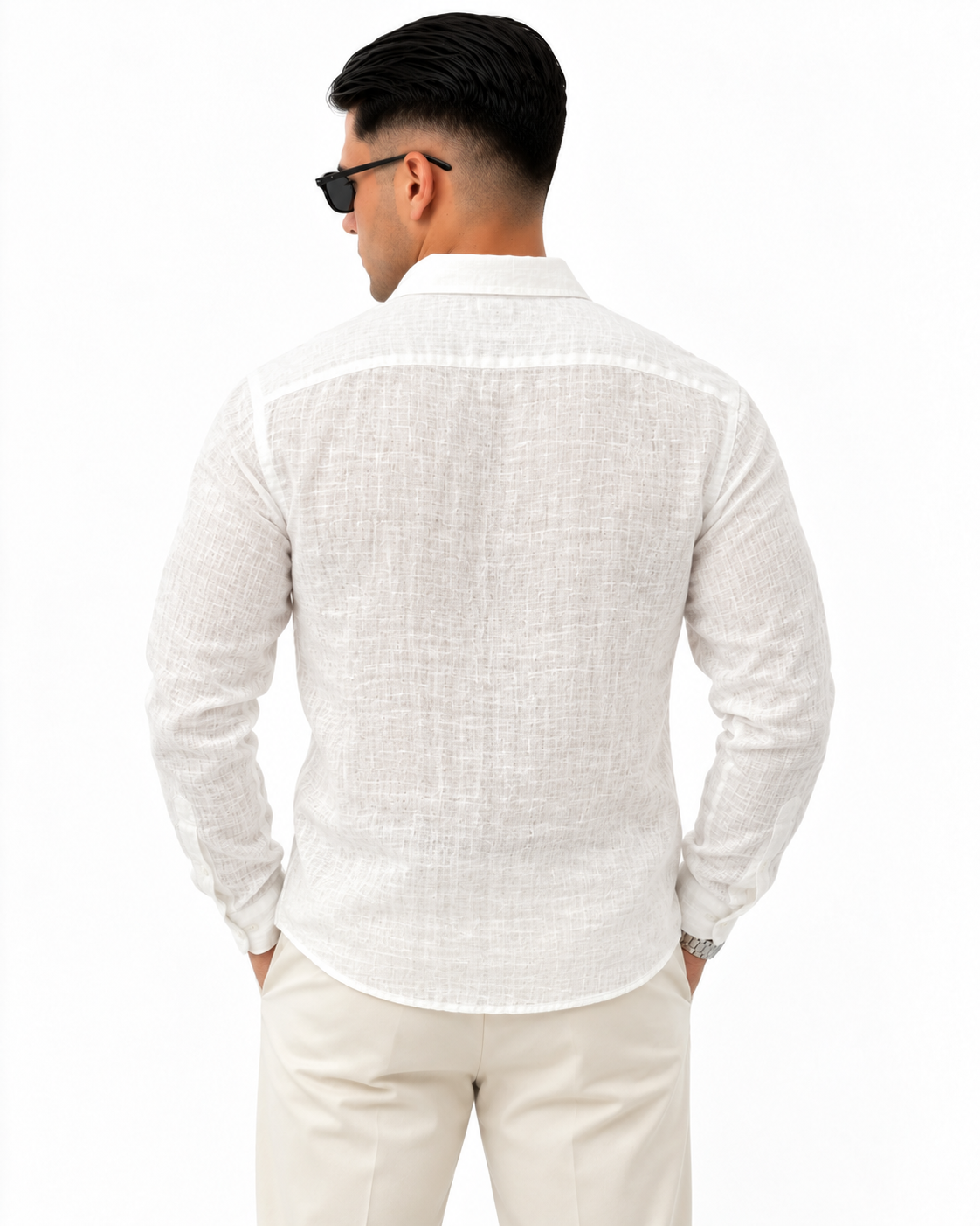 CAMICIA IN 100% LINO