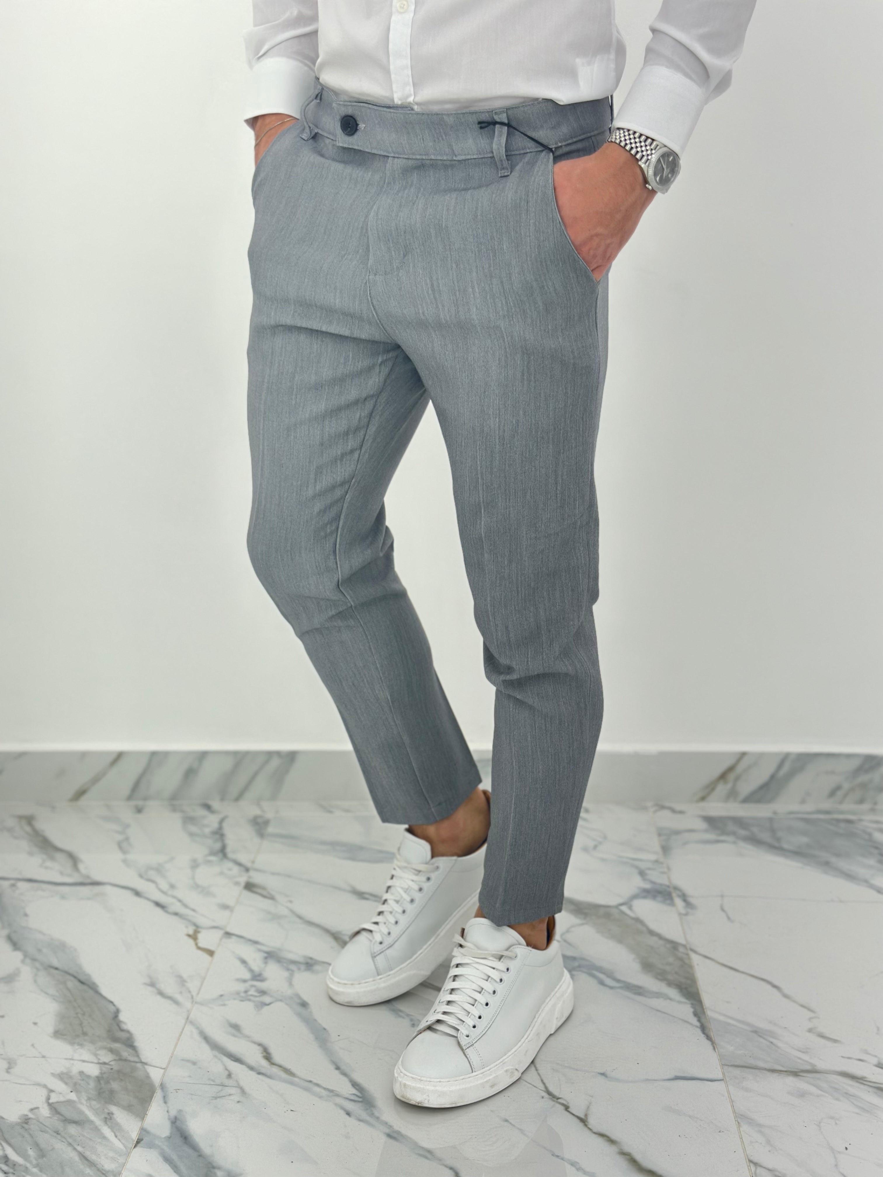 PANTALONE CAPRI PU2141 COL.GRIGIO