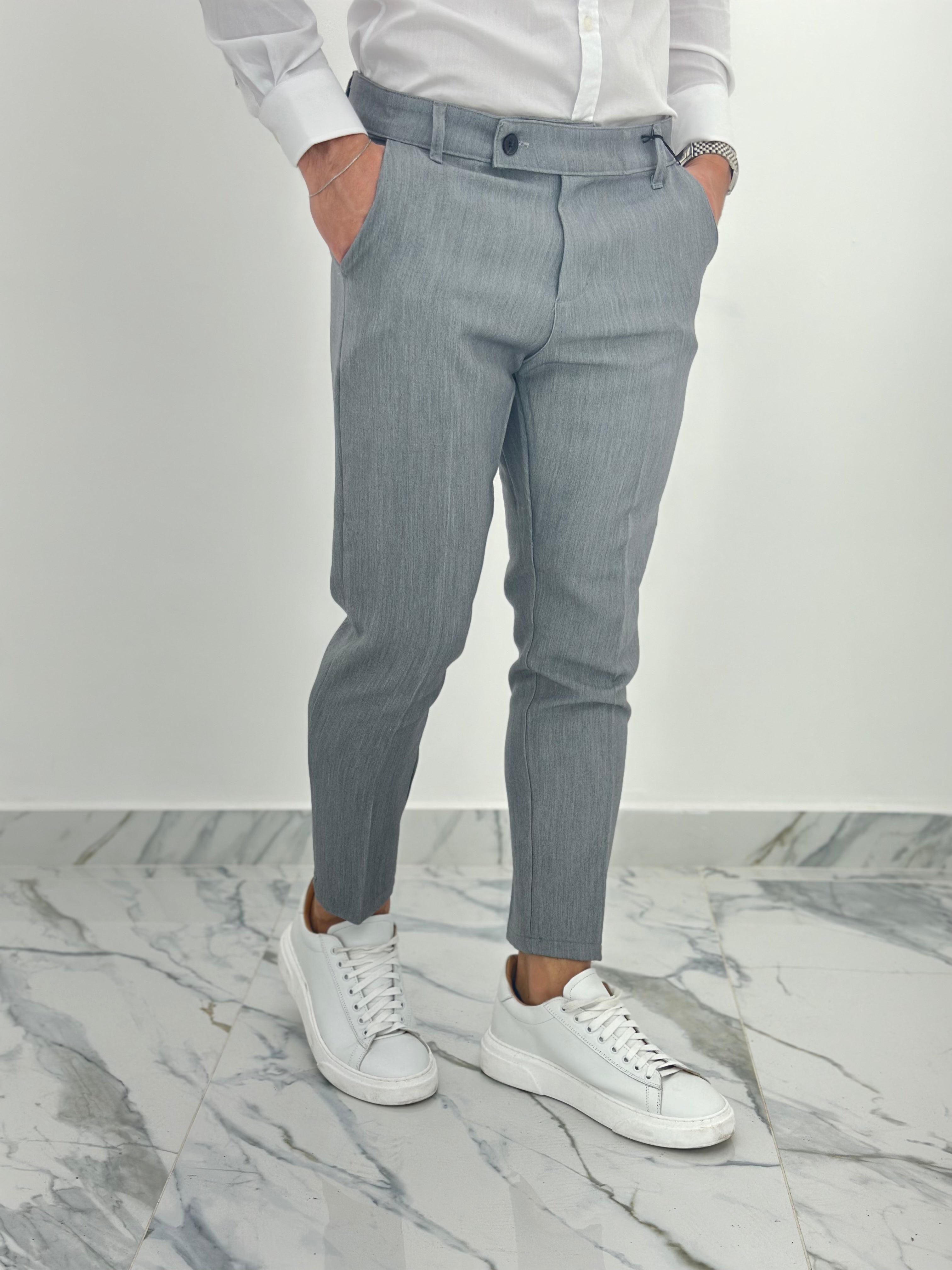 PANTALONE CAPRI PU2141 COL.GRIGIO