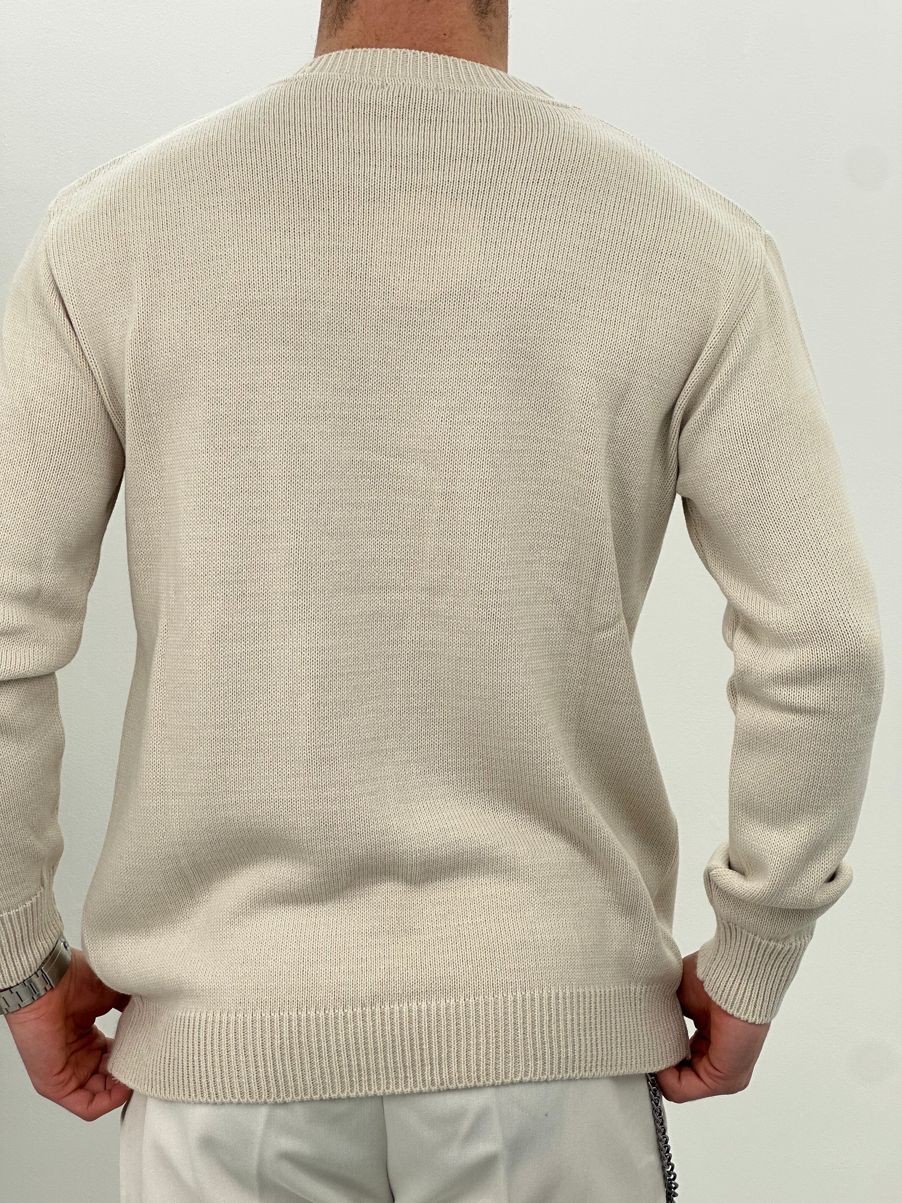MAGLIONE BEAR AD670 col.BEIGE
