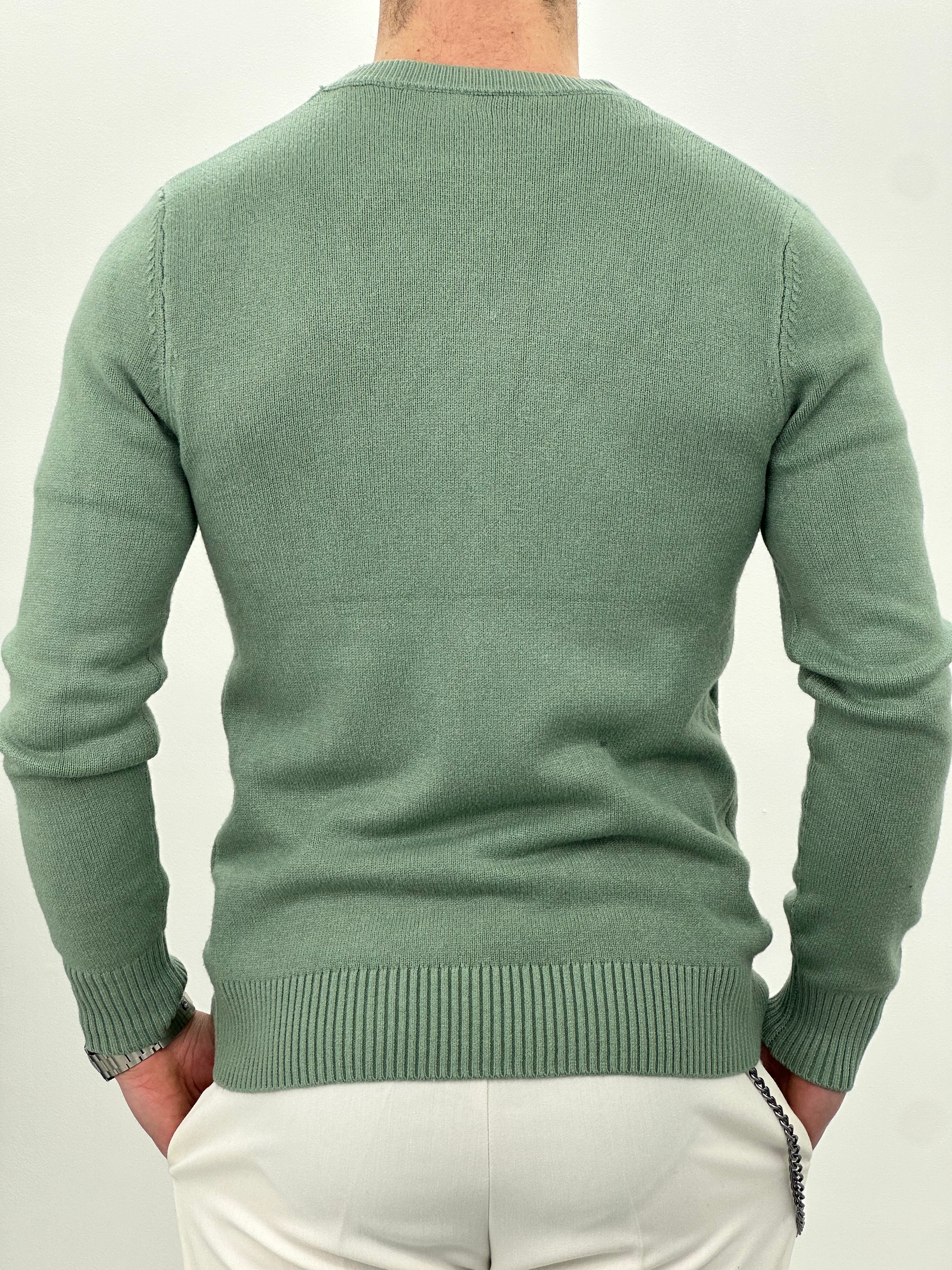 MAGLIONCINO INTRECCIATO COL.MENTA
