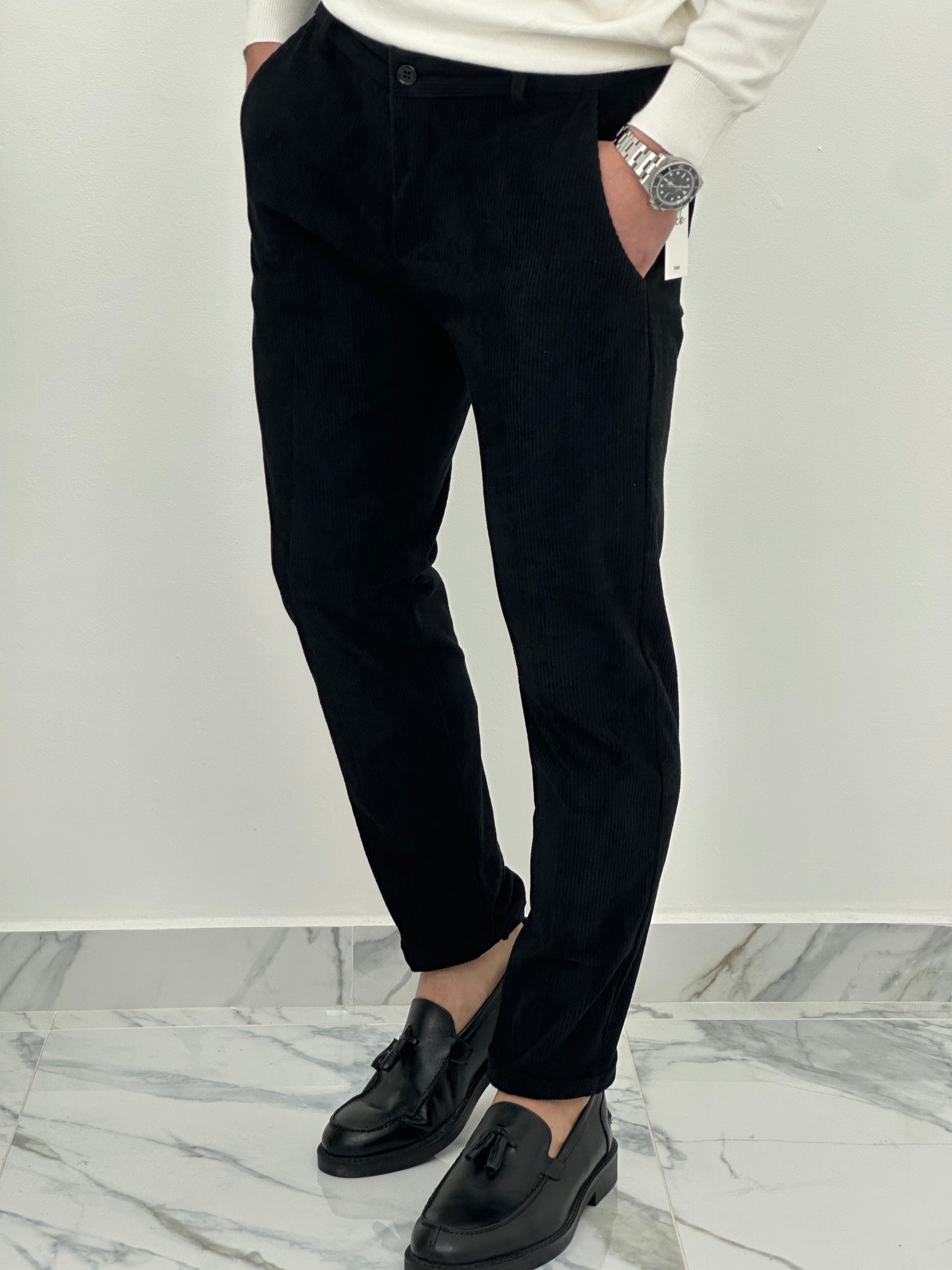 PANTALONE CUBA VELLUTO COL.NERO