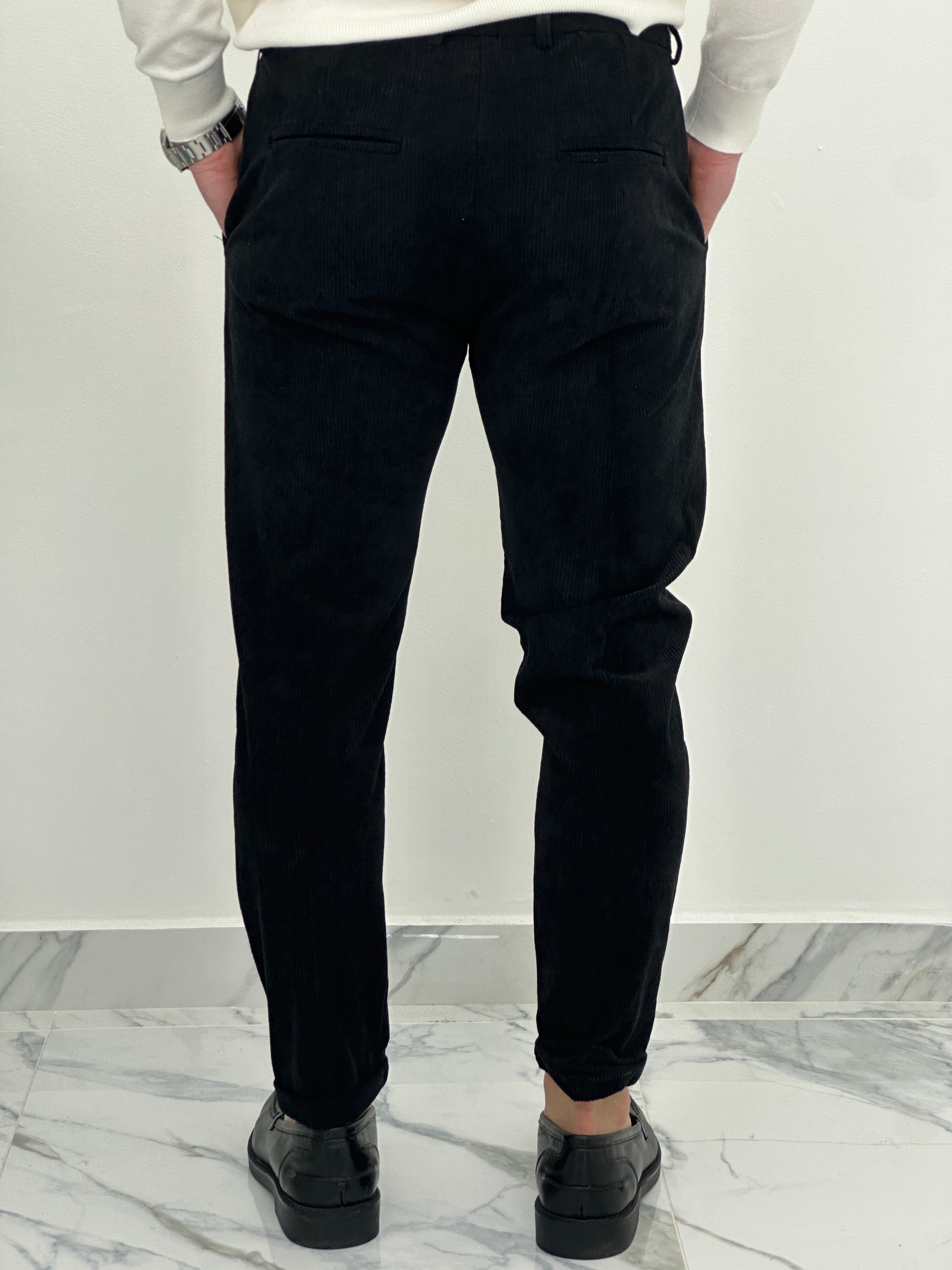 PANTALONE CUBA VELLUTO COL.NERO