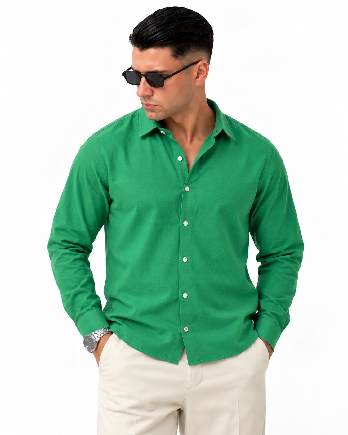 CAMICIA BASIC IN VISCOSA