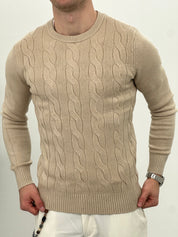 MAGLIONCINO INTRECCIATO COL.BEIGE