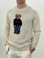MAGLIONE BEAR AD670 col.BEIGE