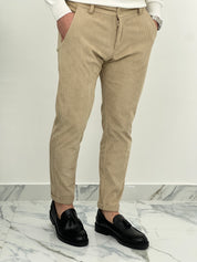 PANTALONE CUBA VELLUTO COL.BEIGE