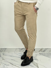 PANTALONE CUBA VELLUTO COL.BEIGE