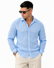 CAMICIA IN 100% LINO