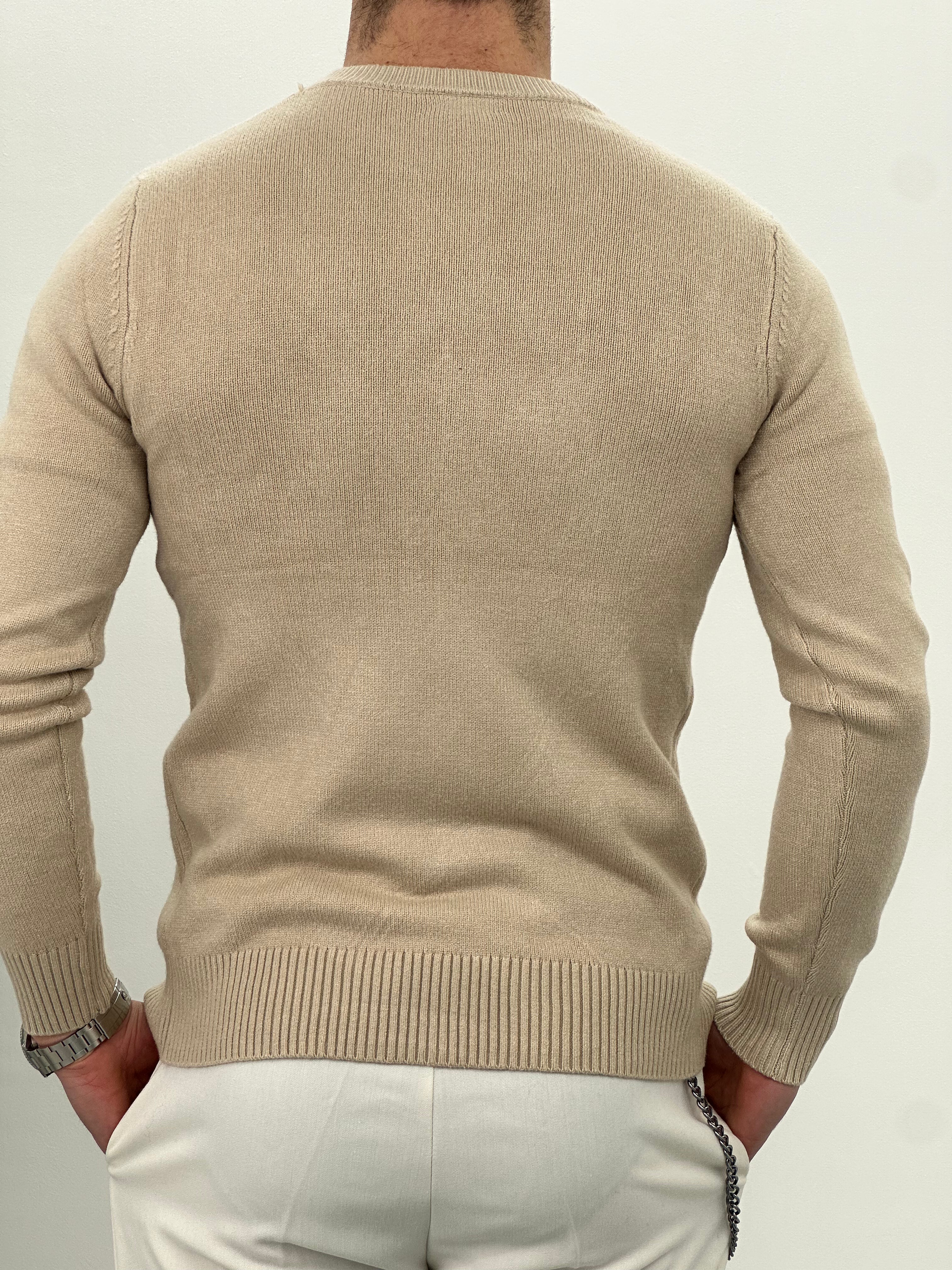 MAGLIONCINO INTRECCIATO COL.BEIGE