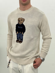 MAGLIONE BEAR AD670 col.BEIGE