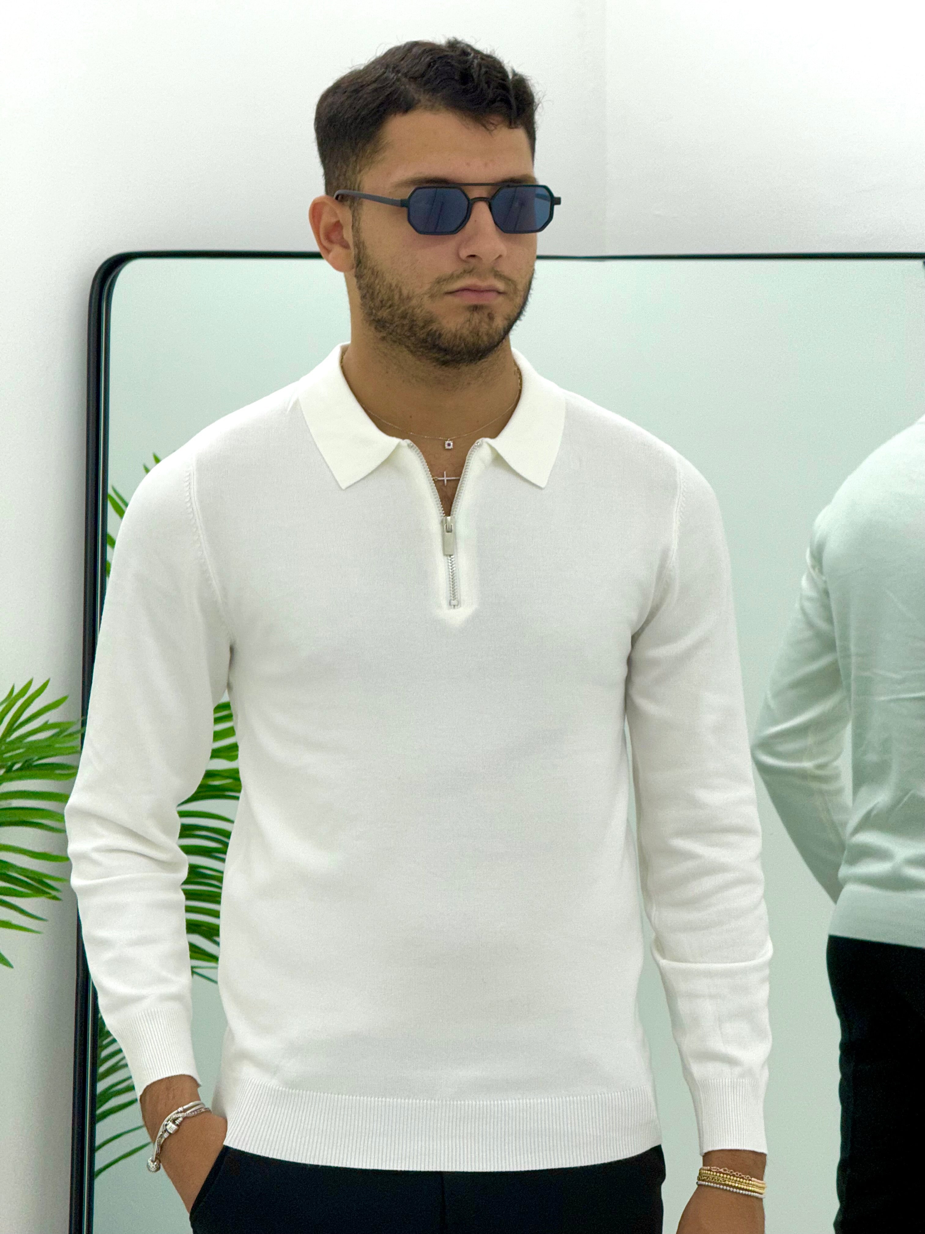 POLO CON ZIP IN FILO