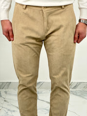 PANTALONE CUBA VELLUTO COL.BEIGE
