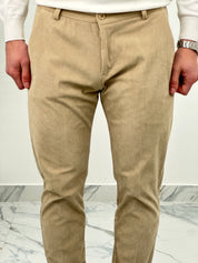 PANTALONE CUBA VELLUTO COL.BEIGE