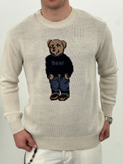 MAGLIONE BEAR AD670 col.BEIGE