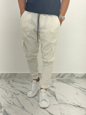 PANTALACCIO CARGO BIANCO AD590