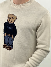 MAGLIONE BEAR AD670 col.BEIGE