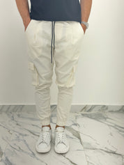 PANTALACCIO CARGO BIANCO AD590
