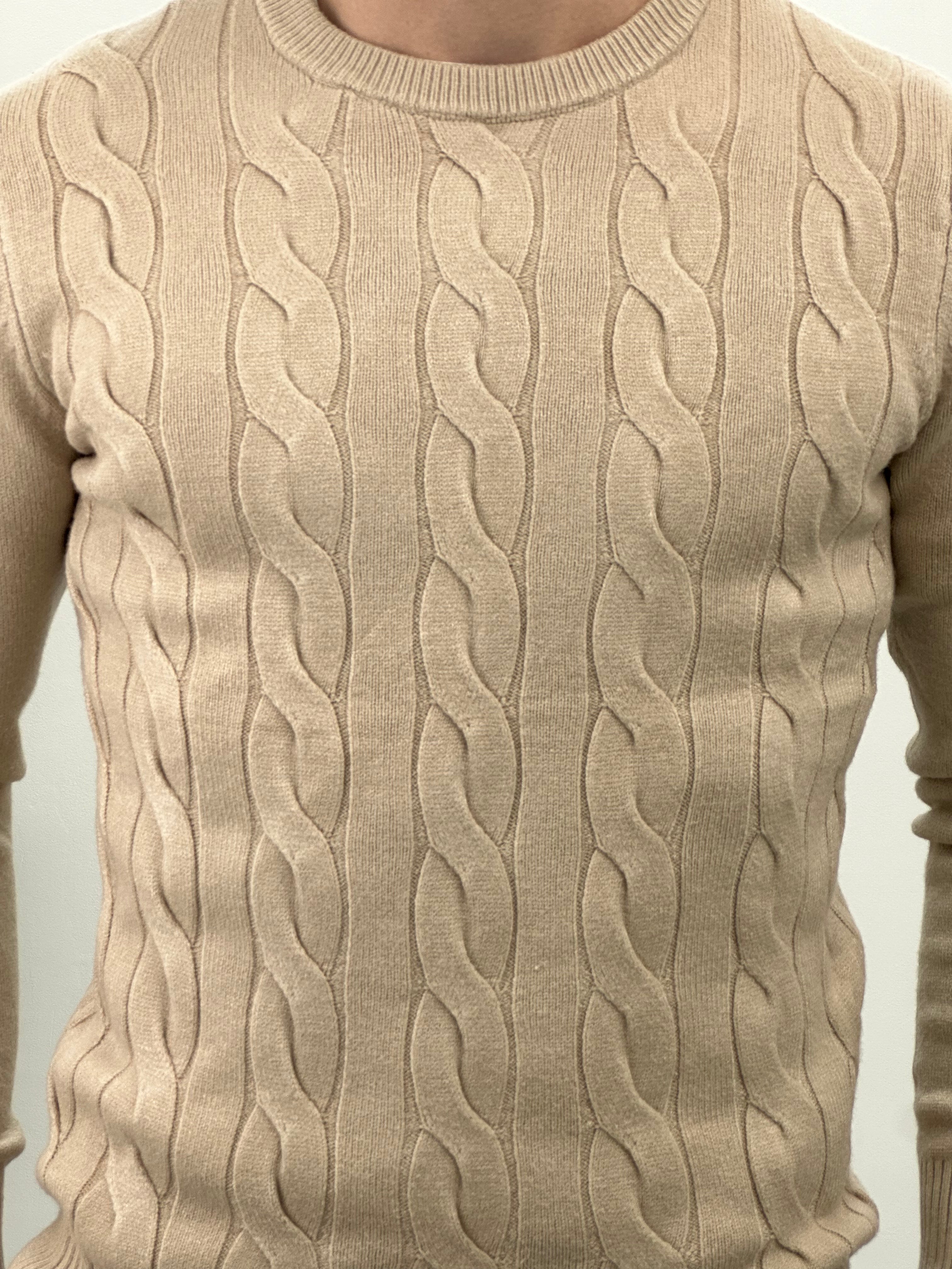 MAGLIONCINO INTRECCIATO COL.BEIGE