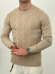 MAGLIONCINO INTRECCIATO COL.BEIGE