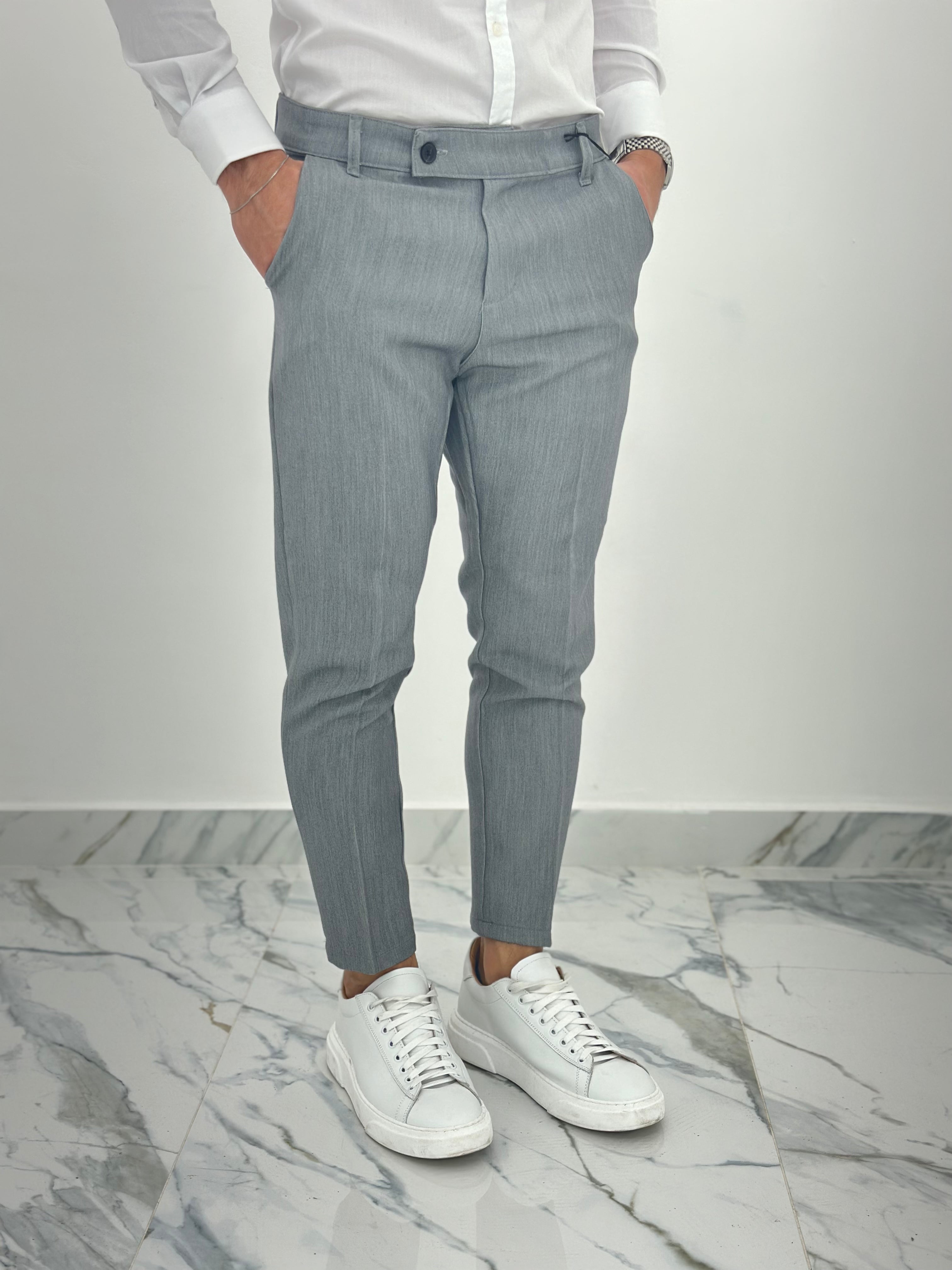 PANTALONE CAPRI PU2141 COL.GRIGIO