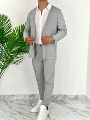 COMPLETO POSITANO IN LINO - col.GRIGIO