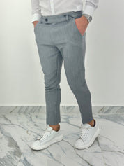 PANTALONE CAPRI PU2141 COL.GRIGIO