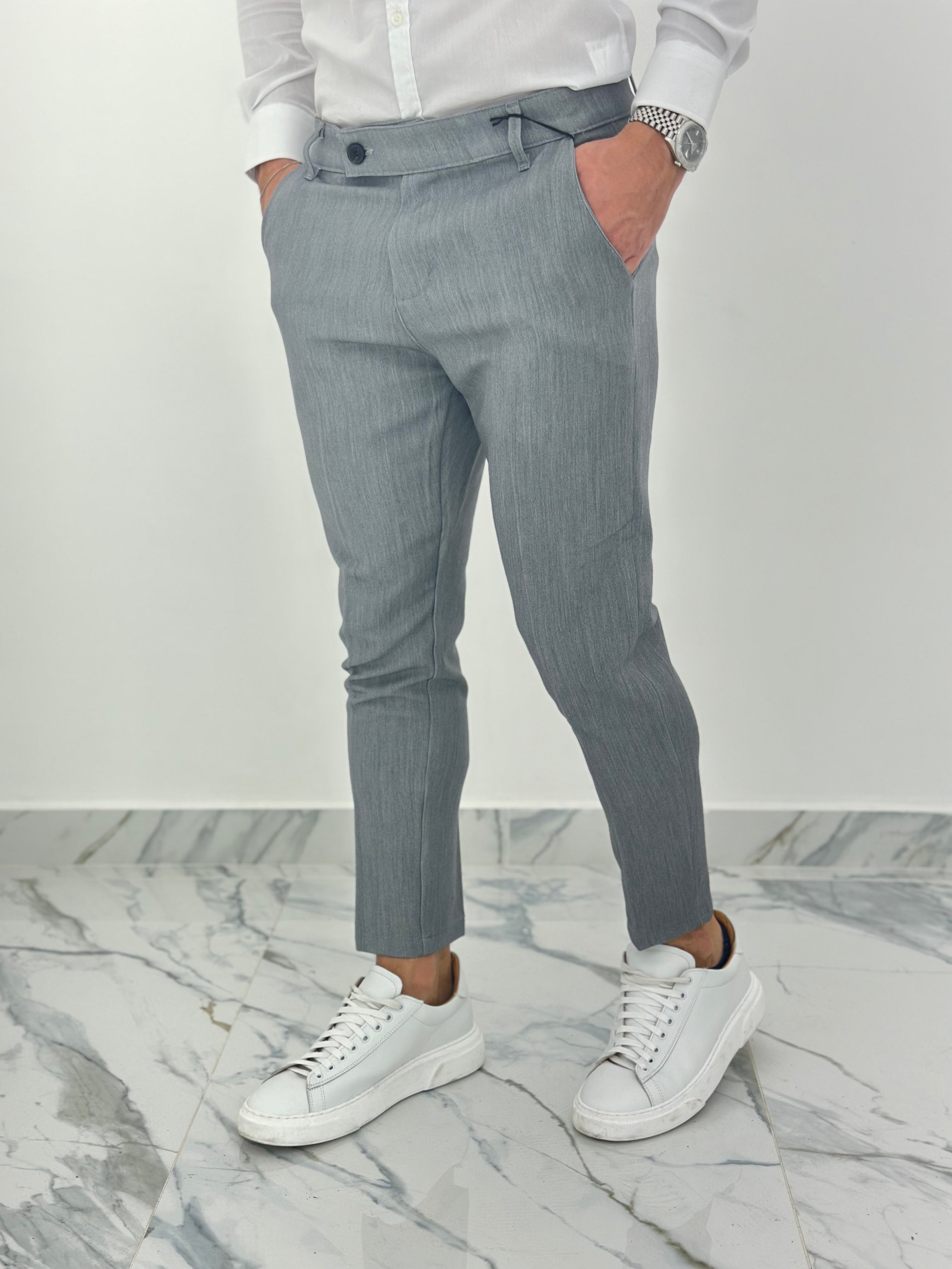 PANTALONE CAPRI PU2141 COL.GRIGIO