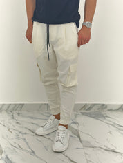 PANTALACCIO CARGO BIANCO AD590