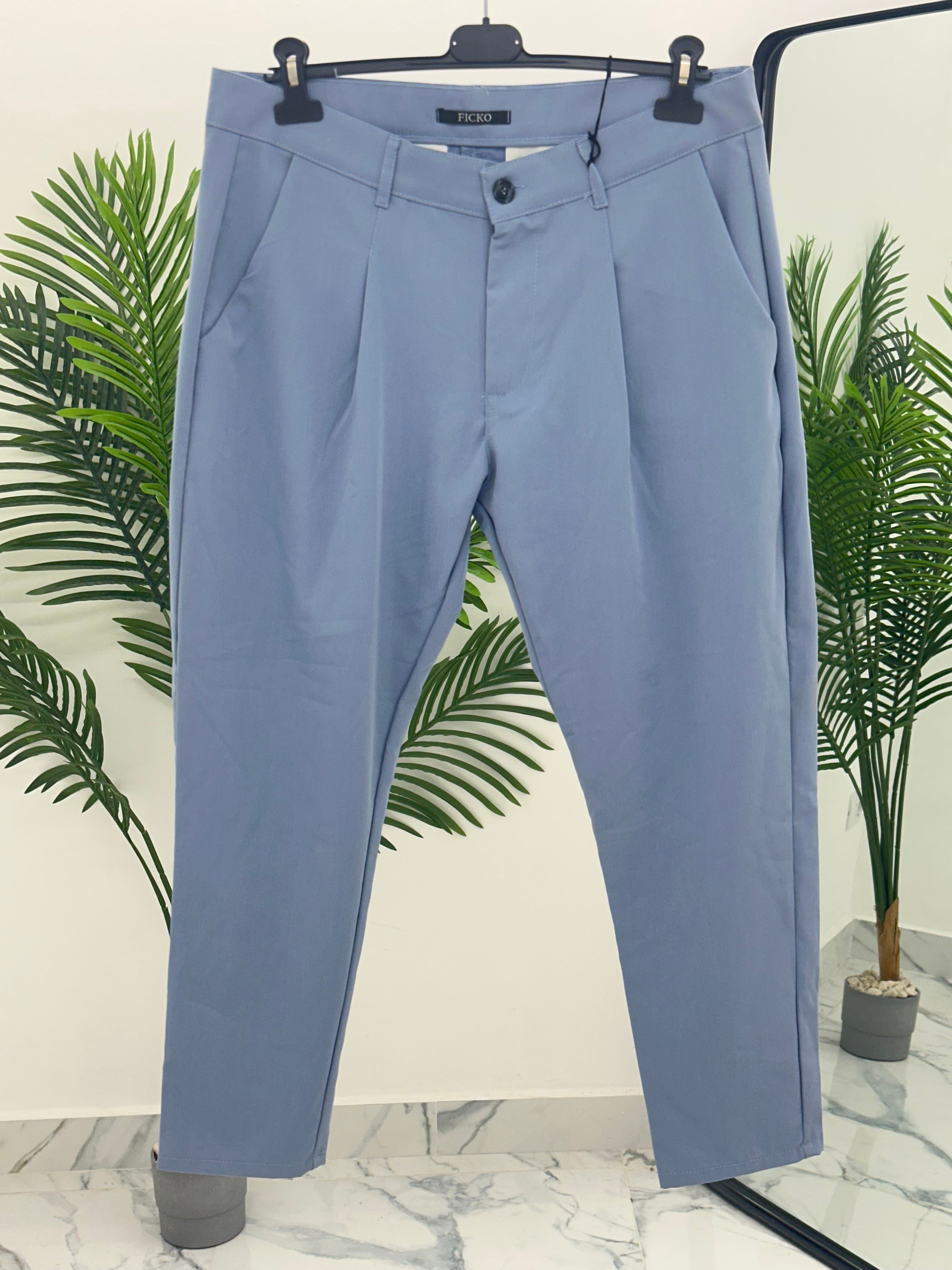 PANTALONE MILANO col.CELESTE