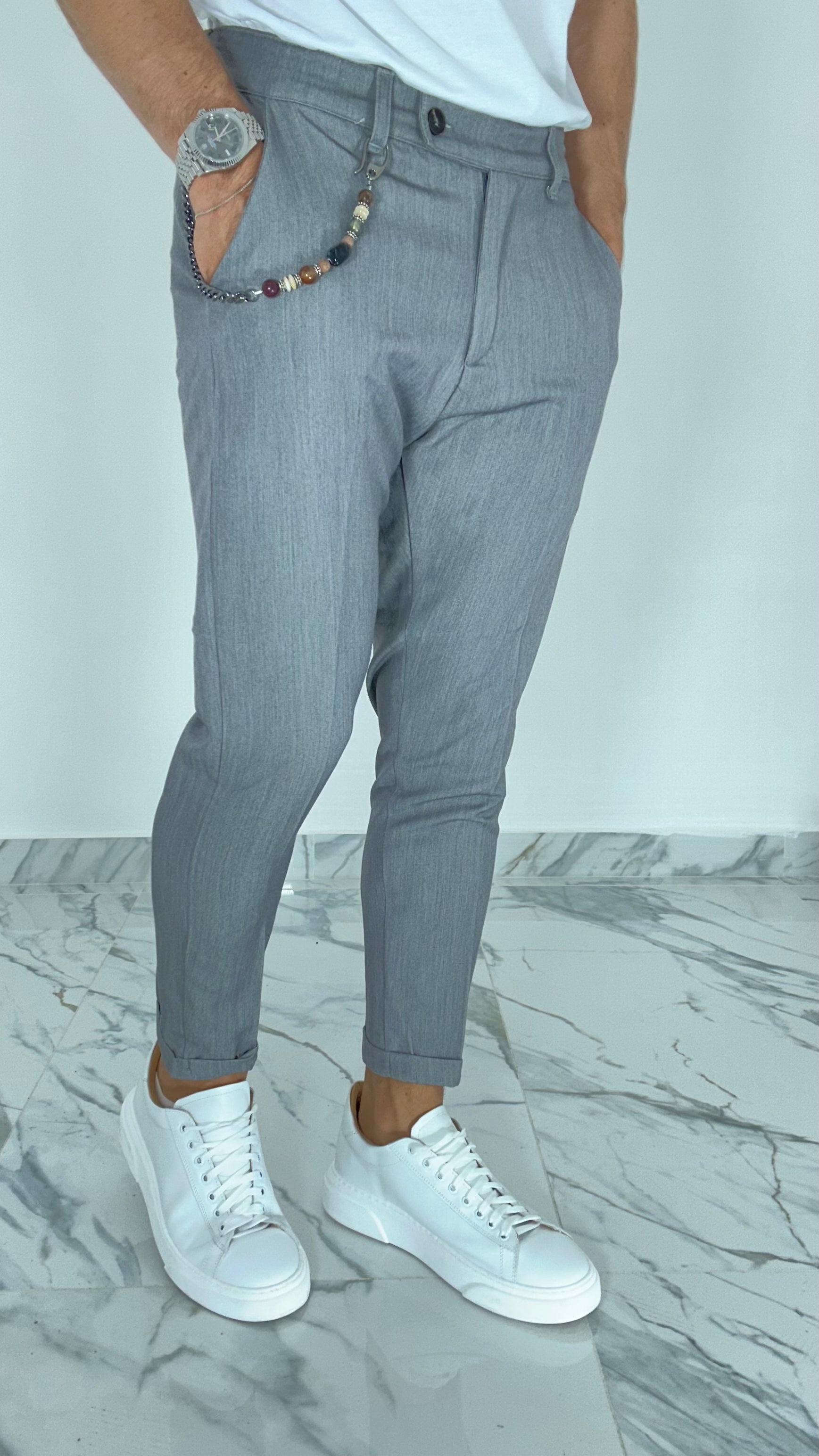 PANTALONE ELEGANTE GRIGIO AD95