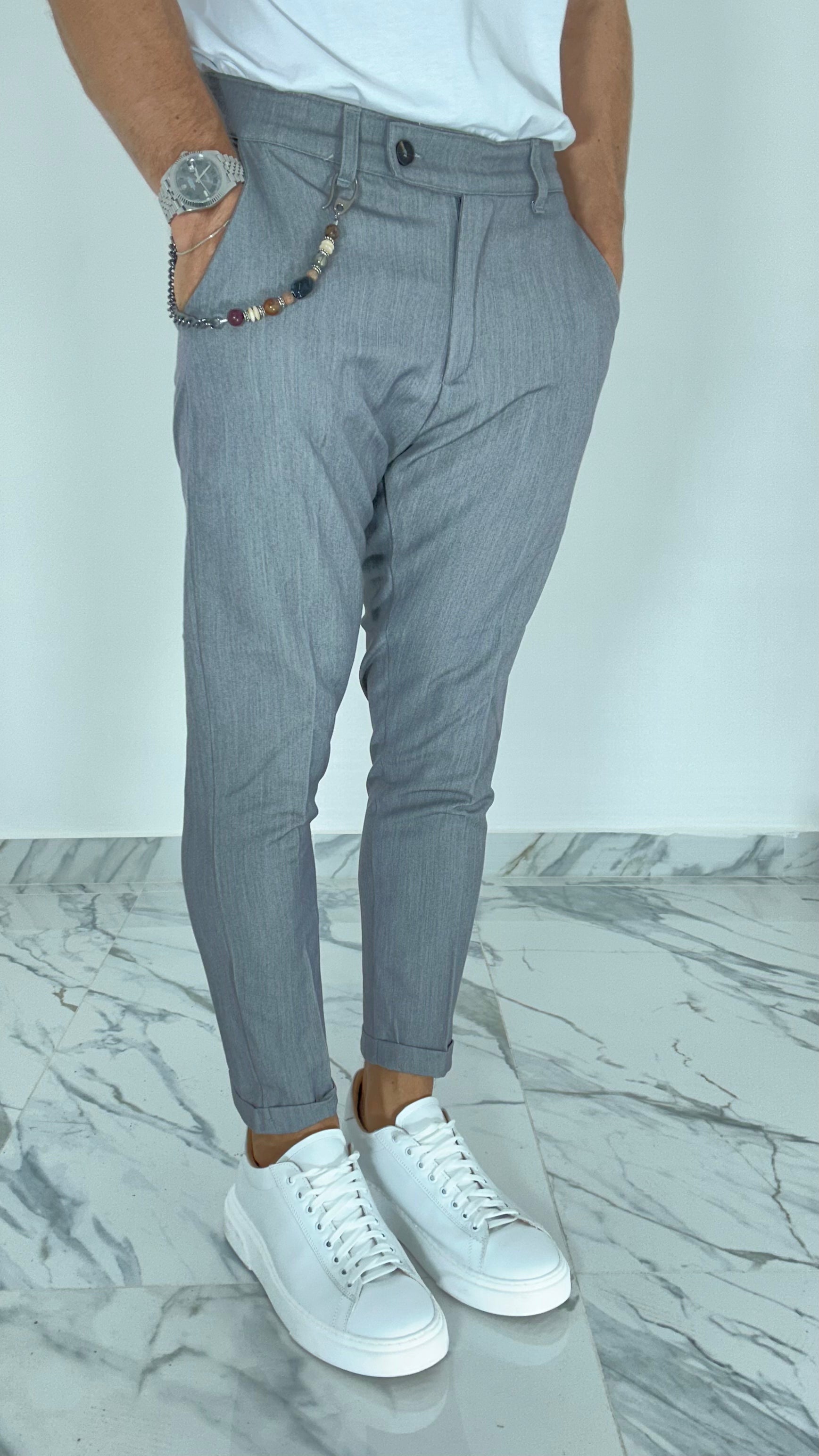 PANTALONE ELEGANTE GRIGIO AD95