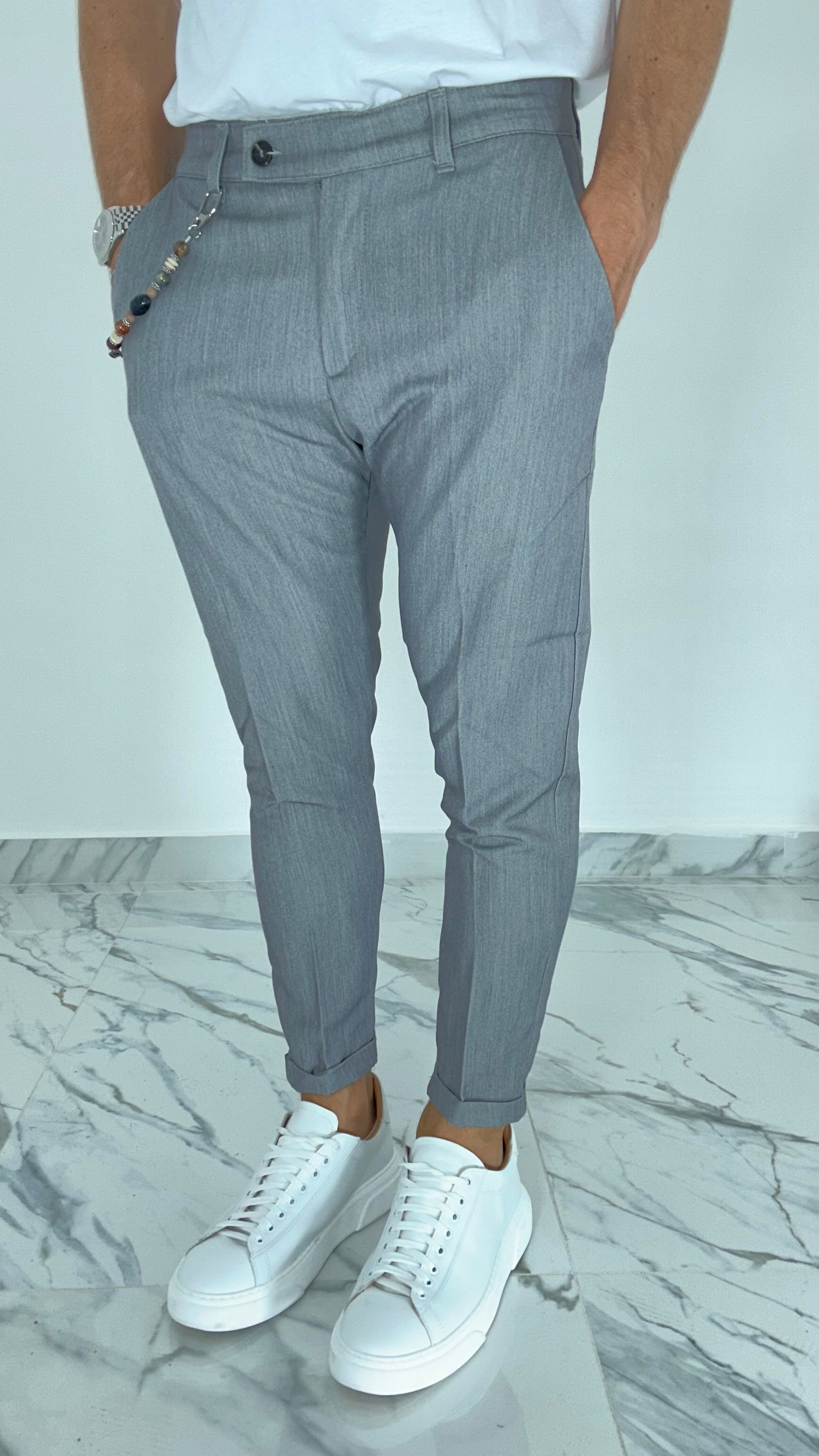 PANTALONE ELEGANTE GRIGIO AD95