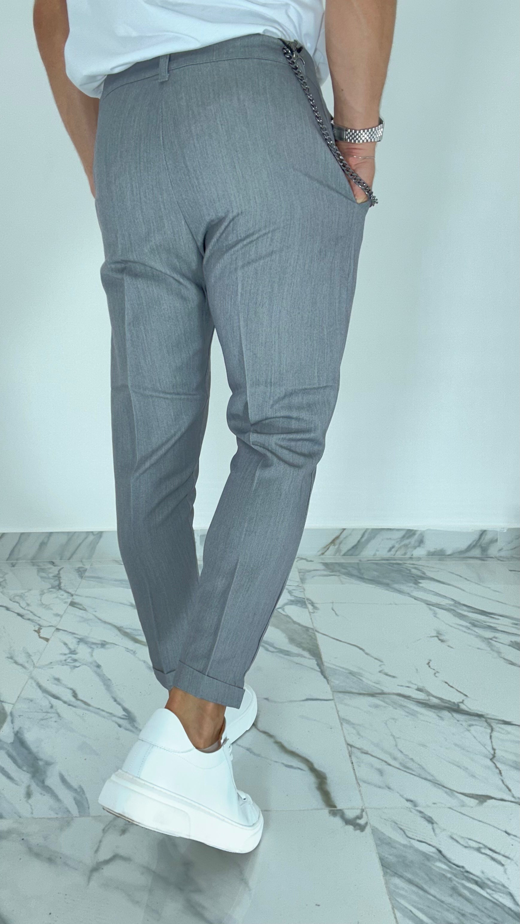 PANTALONE ELEGANTE GRIGIO AD95