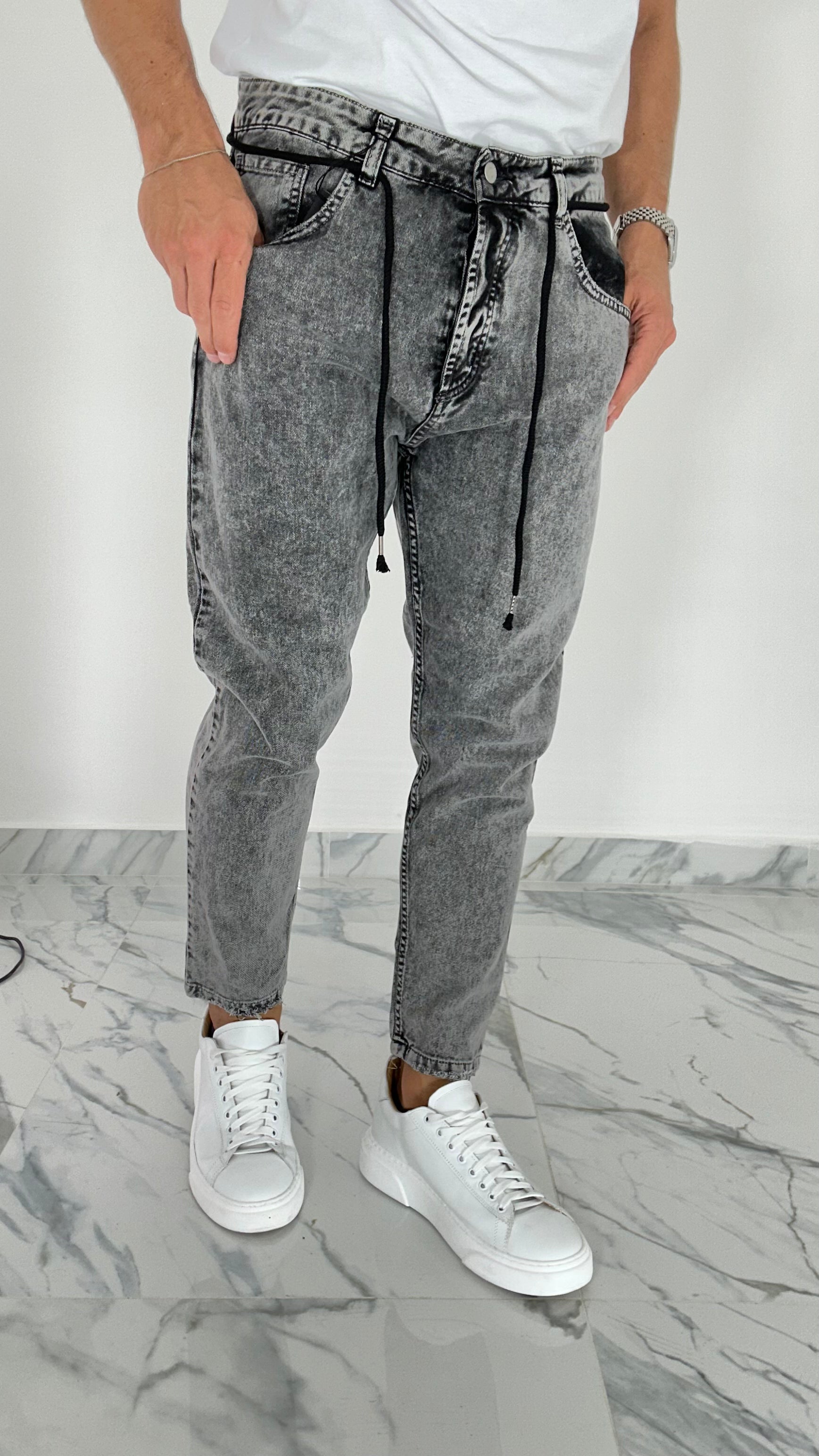 JEANS LOOSE FIT CENERE PONTE01-MR13