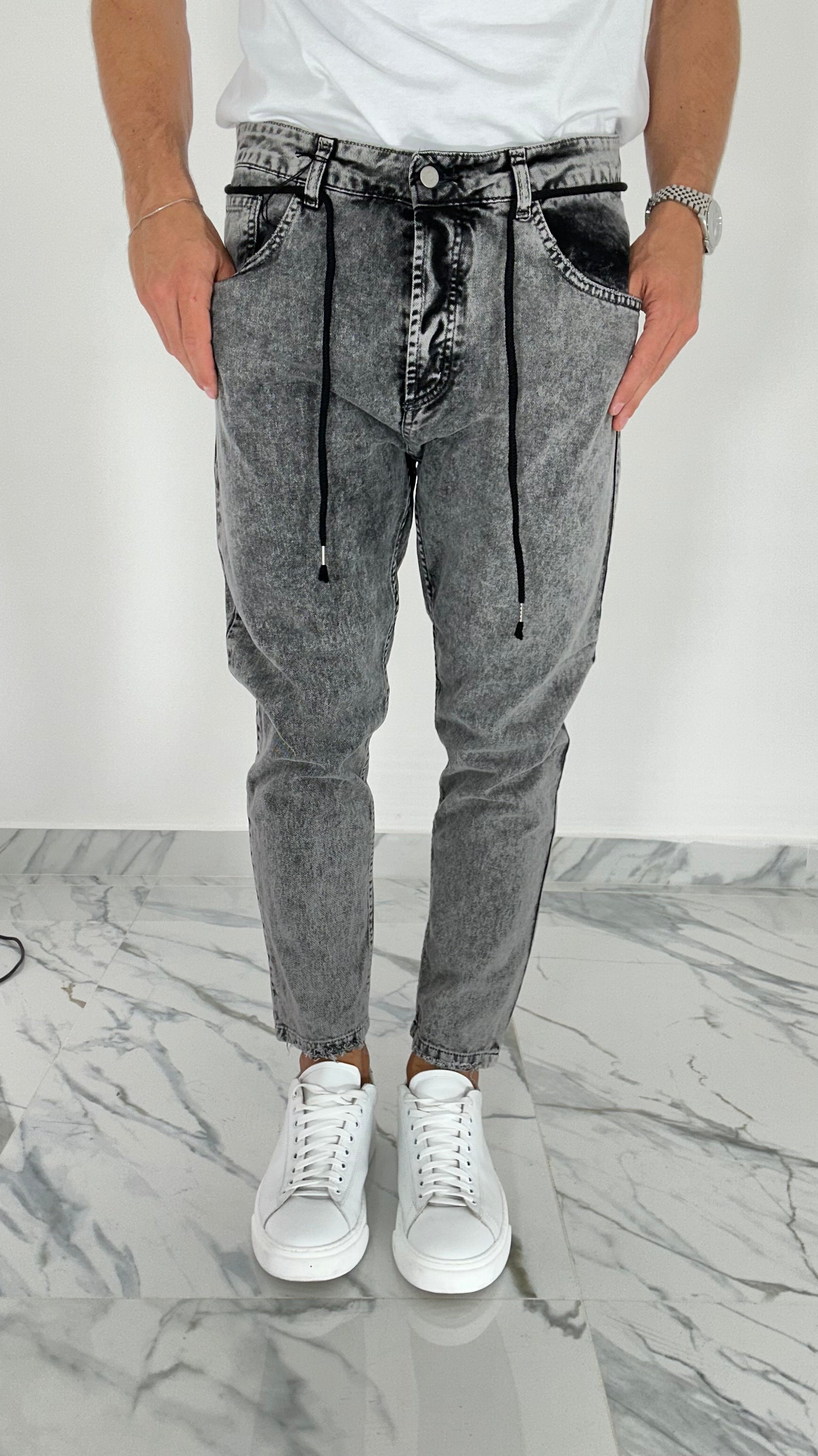 JEANS LOOSE FIT CENERE PONTE01-MR13