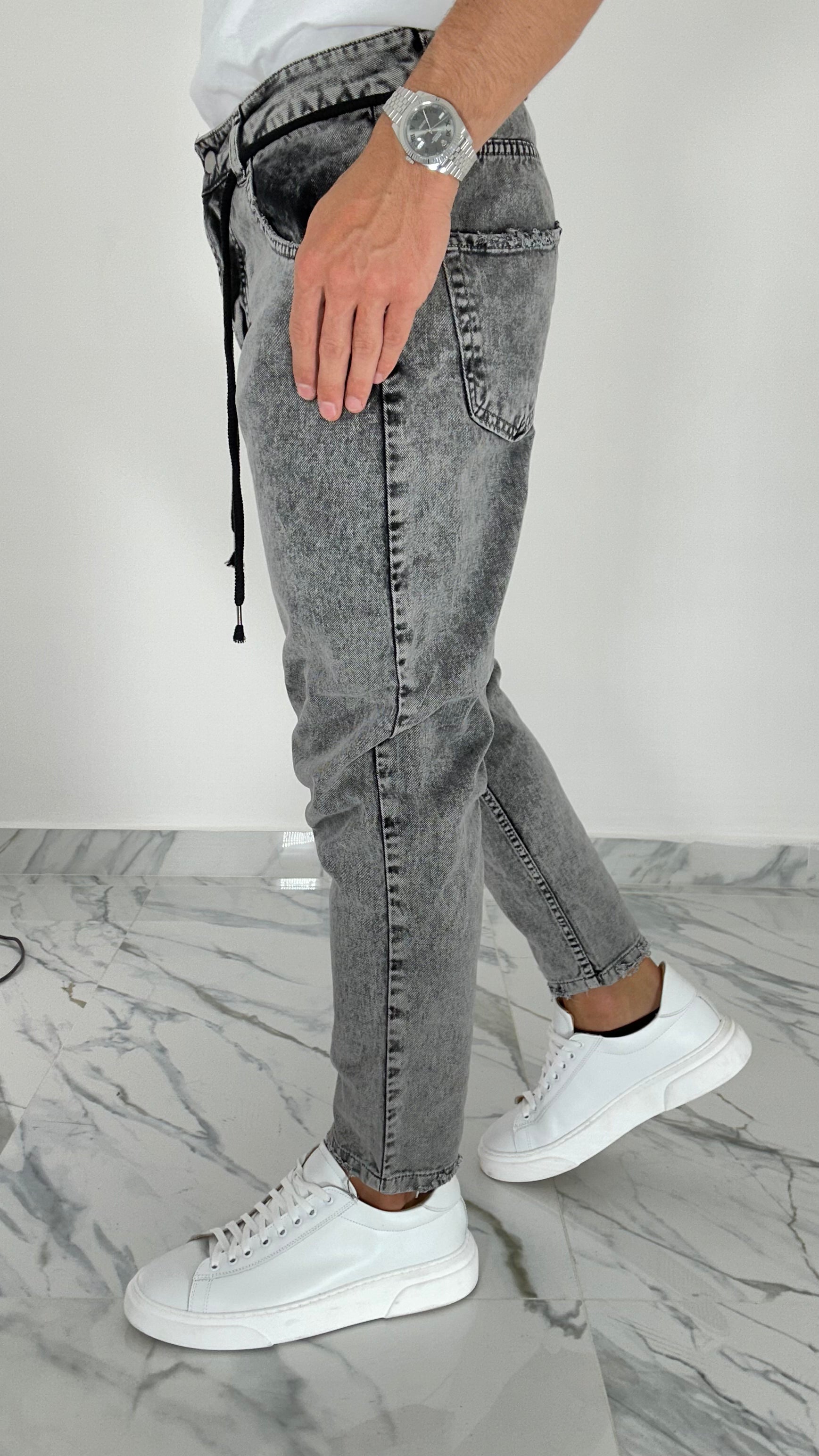 JEANS LOOSE FIT CENERE PONTE01-MR13