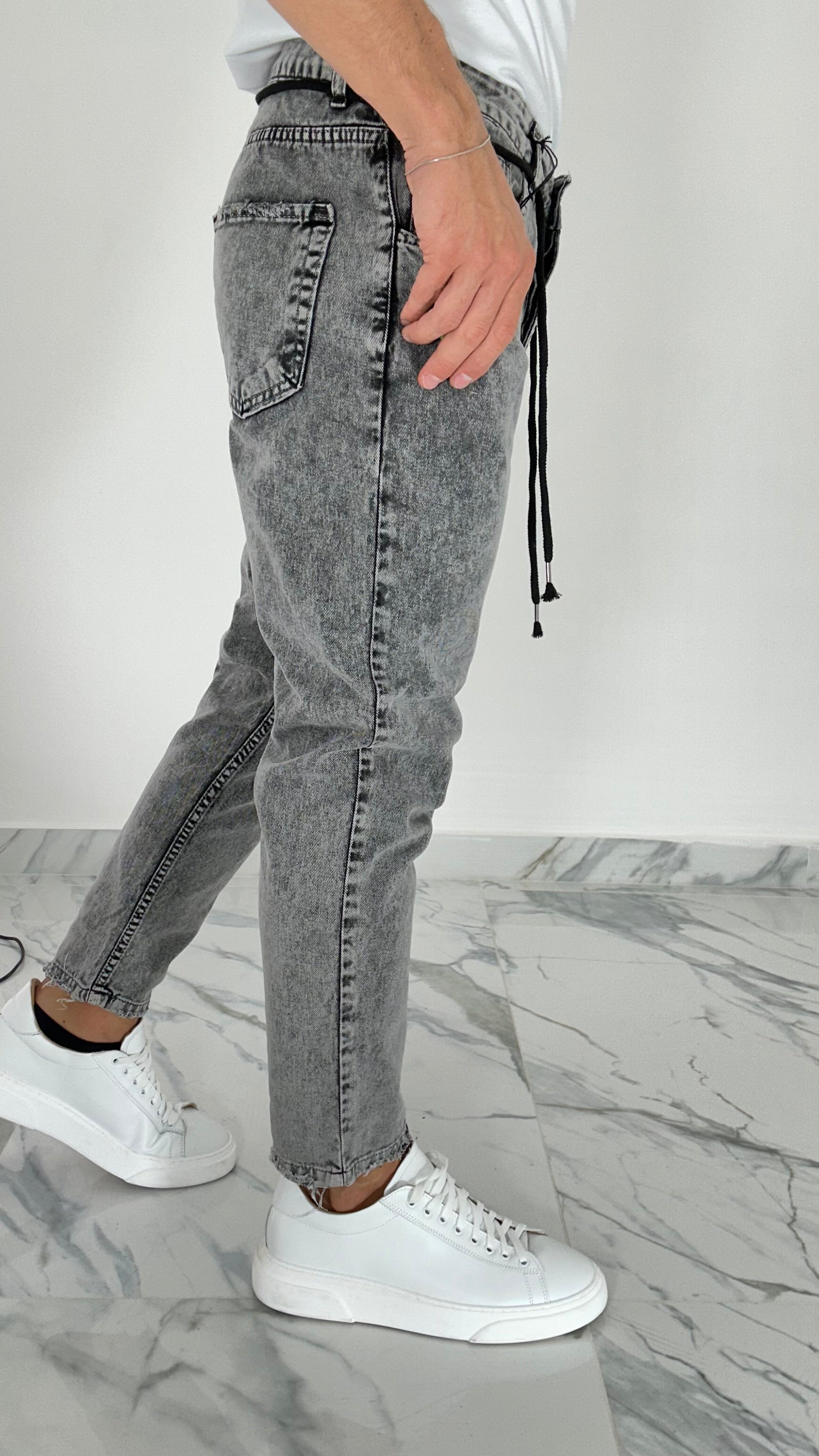 JEANS LOOSE FIT CENERE PONTE01-MR13