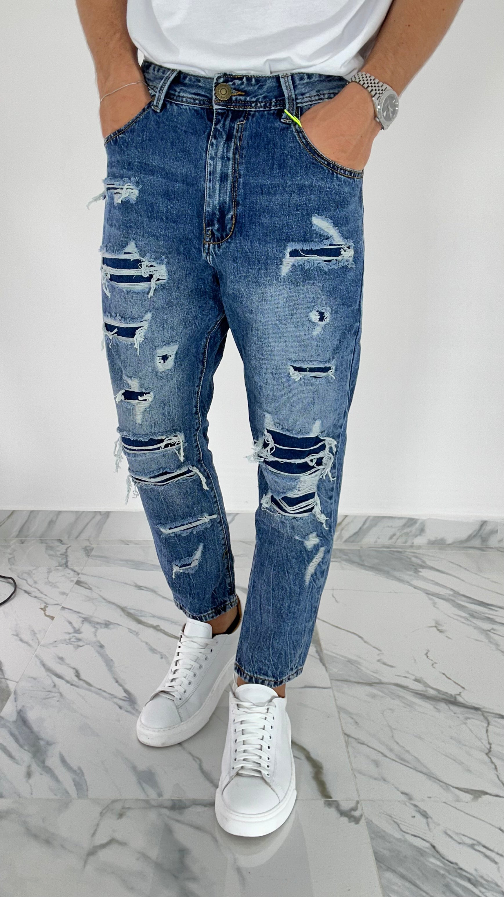 JEANS - LOOSE FIT STRAPPI JP358