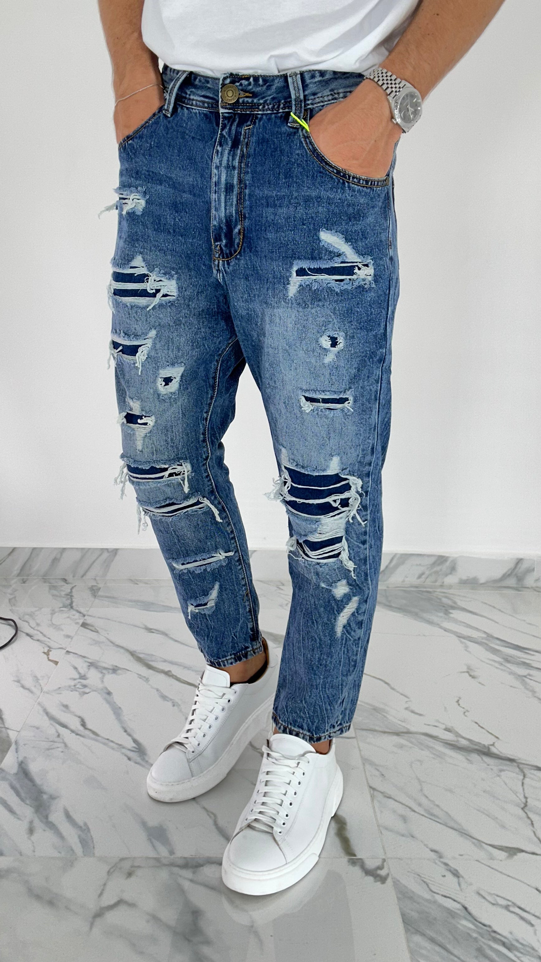 JEANS - LOOSE FIT STRAPPI JP358