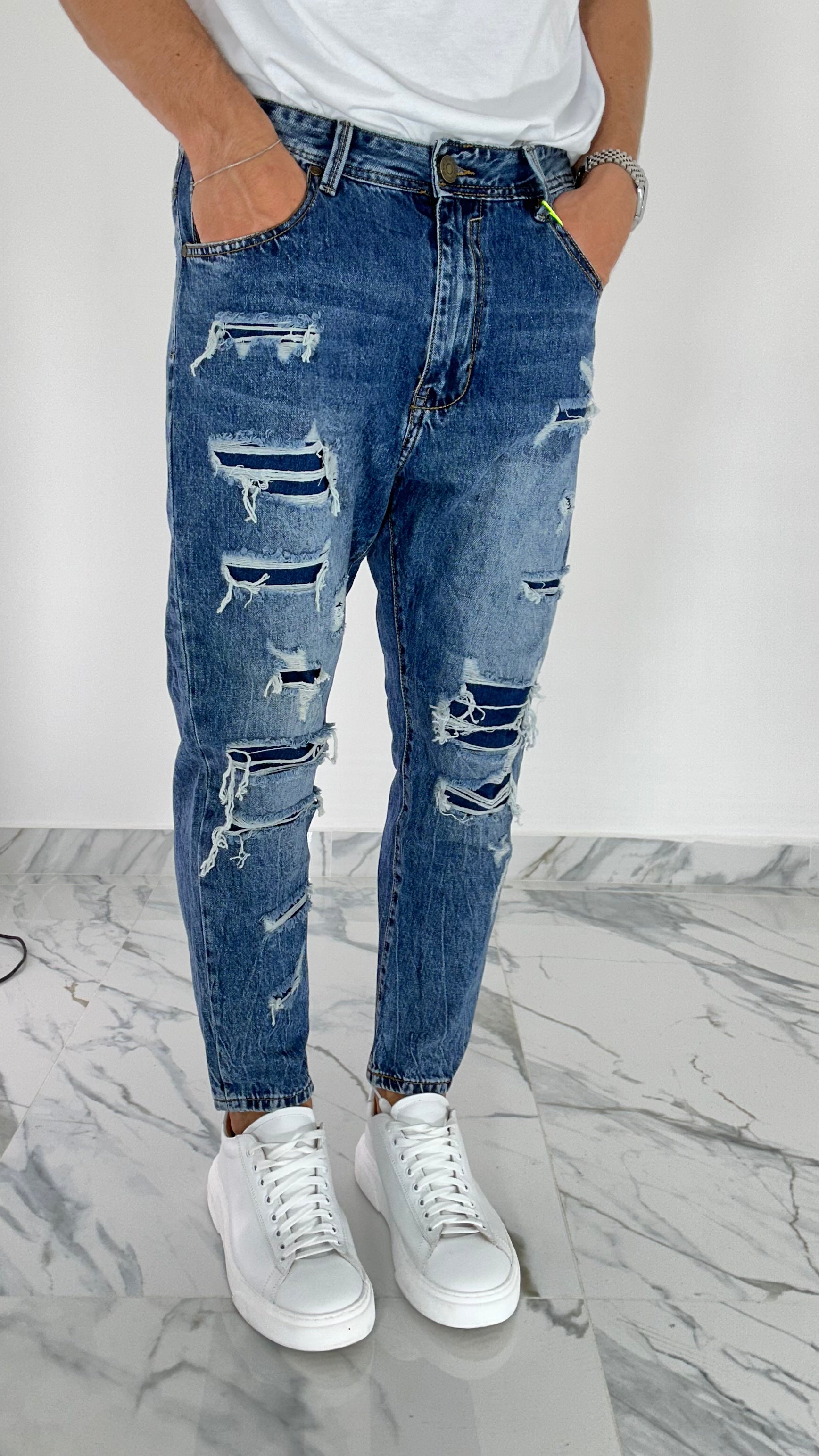 JEANS - LOOSE FIT STRAPPI JP358